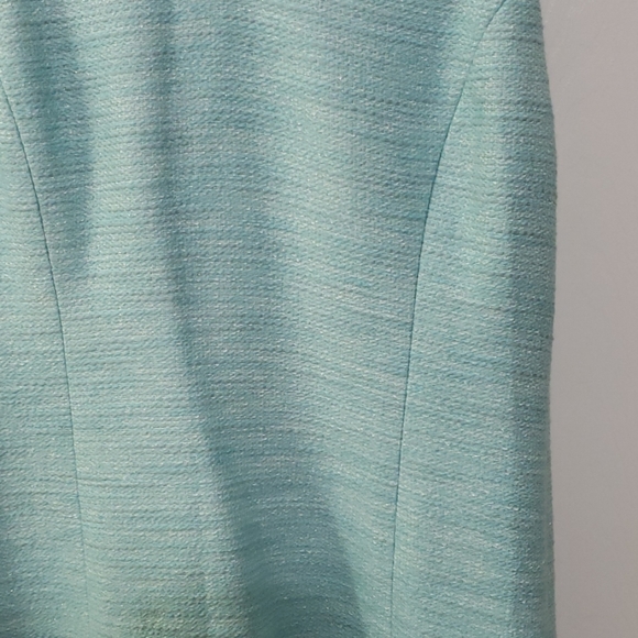 Talbots gorgeous blue silver size 8 dress - Picture 3 of 5